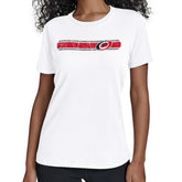 NHL Carolina Hurricanes Starter Women's Team Stripe T-Shirt - White