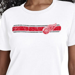 NHL Detroit Red Wings Starter Women's Team Stripe T-Shirt - White
