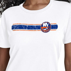 NHL New York Islanders Starter Women's Team Stripe T-Shirt - White