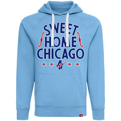Chicago Cubs Sportiqe Unisex Sweet Home Chicago Olsen Tri-Blend Fleece Hoodie - Light Blue Hoodies