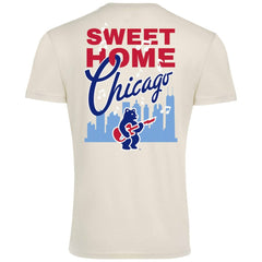 Chicago Cubs Sportiqe Unisex Sweet Home Chicago Comfy Tri-Blend Jersey T-Shirt - Cream Jerseys