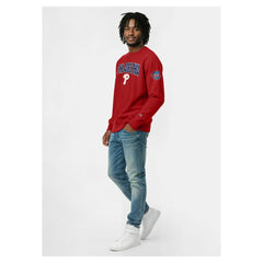Philadelphia Phillies Champion Reverse Weave Chenille Sweatshirt - Red Sweatshirts