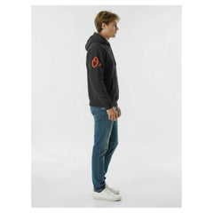 Baltimore Orioles Champion Reverse Weave Chenille Hoodie - Black Hoodies