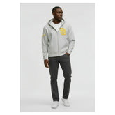 San Diego Padres Champion Reverse Weave Chenille Full-Zip Hoodie - Gray Hoodies
