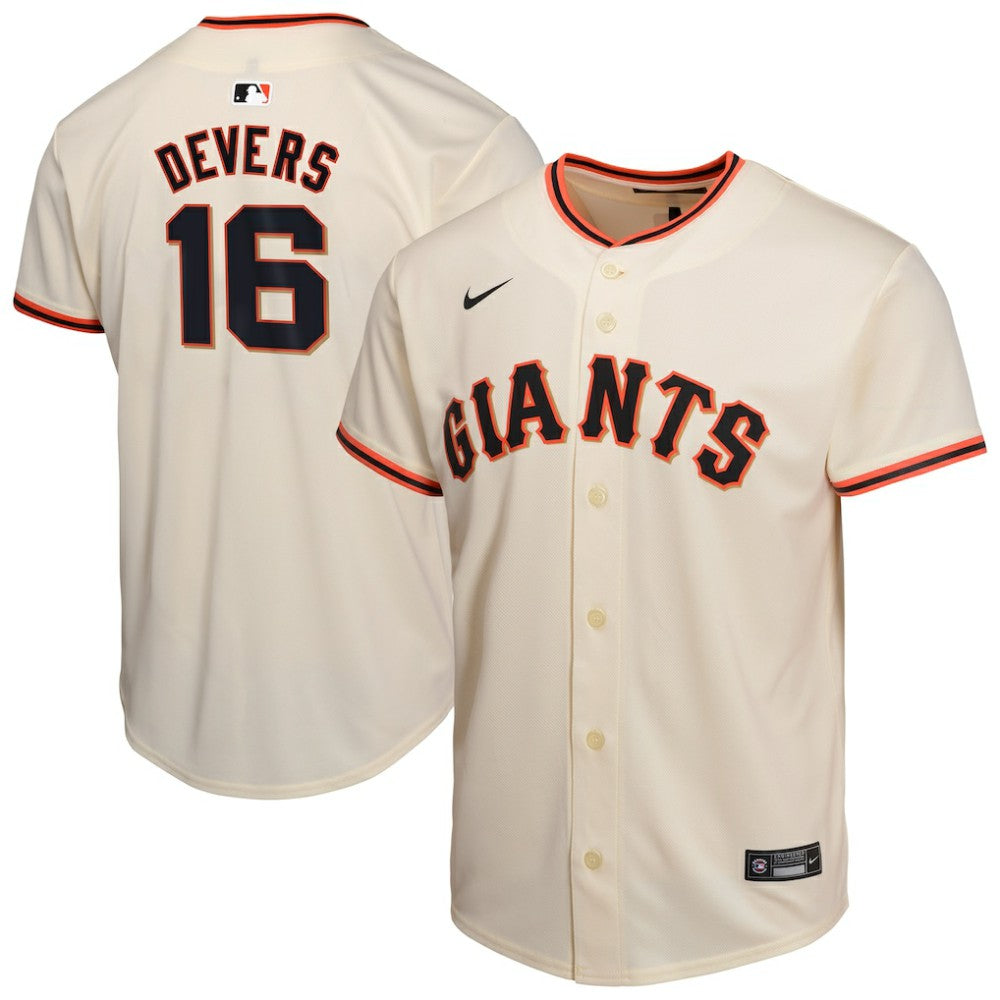 MLB Rafael Devers San Francisco Giants Nike Youth Home Player Game Jersey - Cream