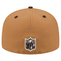 Cleveland Browns New Era Two-Tone Walnut 59FIFTY Fitted Hat Light Brown/Dark Brown