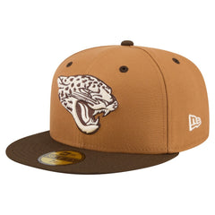 Jacksonville Jaguars New Era Two-Tone Walnut 59FIFTY Fitted Hat Light Brown/Dark Brown