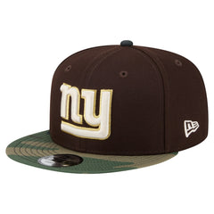 New York Giants Adult Burnt Wood Camo 9FIFTY Snapback Hat Dark Brown