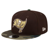 Tampa Bay Buccaneers Adult Burnt Wood Camo 9FIFTY Snapback Hat Dark Brown