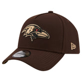 Baltimore Ravens New Era Burnt Wood A-Frame 9FORTY Adjustable Hat Dark Brown