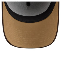 Cleveland Browns New Era Burnt Wood A-Frame 9FORTY Adjustable Hat Dark Brown