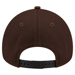 Minnesota Vikings New Era Burnt Wood A-Frame 9FORTY Adjustable Hat Dark Brown
