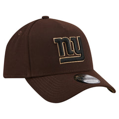 New York Giants New Era Burnt Wood A-Frame 9FORTY Adjustable Hat Dark Brown
