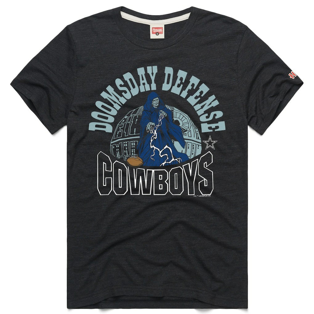 Dallas Cowboys Homage Unisex Star Wars x NFL Tri-Blend T-Shirt Charcoal