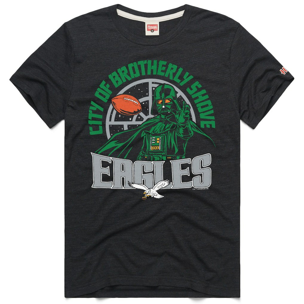 Philadelphia Eagles Homage Unisex Star Wars x NFL Tri-Blend T-Shirt Charcoal