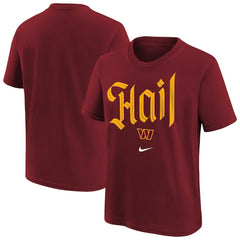 Washington Commanders Youth Hail T-Shirt Burgundy