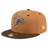 Atlanta Falcons New Era Two-Tone Walnut 59FIFTY Fitted Hat Light Brown/Dark Brown
