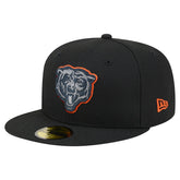 Chicago Bears New Era Color Pop 59FIFTY Fitted Hat Black