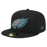 Philadelphia Eagles New Era Color Pop 59FIFTY Fitted Hat Black
