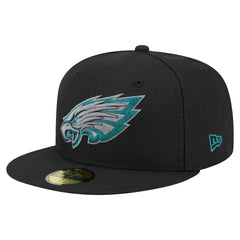 Philadelphia Eagles New Era Color Pop 59FIFTY Fitted Hat Black