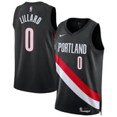NBA Damian Lillard Portland Trail Blazers Unisex Swingman Player Jersey sale - Icon Editi- Black