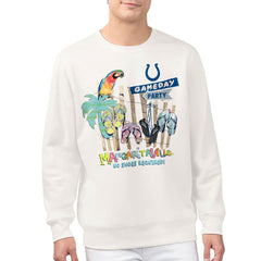 Indianapolis Colts Margaritaville Gameday Party Fleece Sweatshirt Cream