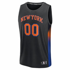 NBA New York Knicks Fastbreak Custom Jersey - Statement Edition - Black