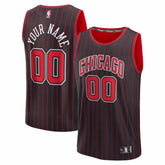 NBA Chicago Bulls Youth Fastbreak Custom Jersey sale - Statement Editi- Black