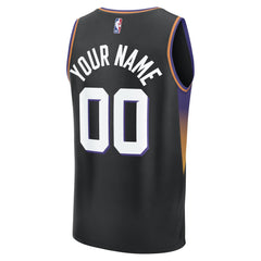 NBA Phoenix Suns Youth Fastbreak Custom Jersey - Statement Edition - Black