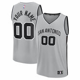 NBA San Antonio Spurs Youth Fastbreak Custom Jersey - Statement Edition - Silver