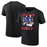 Jaxson Dart New York Giants Notorious Graphic T-Shirt Black