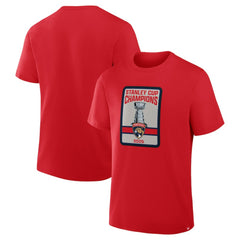 NHL Florida Panthers 2025 Stanley Cup Champions Banner Raising T-Shirt - Red