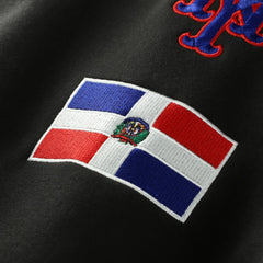 New York Mets New Era Dominican Republic Country Flag Hoodie - Black Hoodies