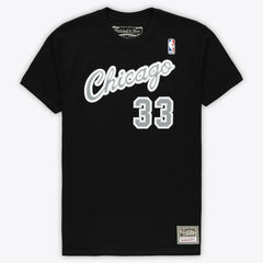 Scottie Pippen Chicago Bulls Unisex Hardwood Classics Reload 3.0 T-Shirt Black
