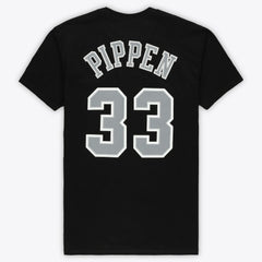 Scottie Pippen Chicago Bulls Unisex Hardwood Classics Reload 3.0 T-Shirt Black