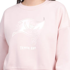 Tampa Bay Buccaneers Starter Women's Travel Pastels Boxy Fleece Sweatshirt Light Pink