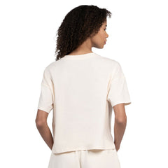 Buffalo Bills Starter Women's Pastel Travel Boxy Cropped T-Shirt Cream