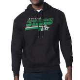 NHL Dallas Stars Starter Logo Push Fleece Hoodie - Black