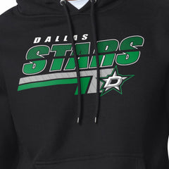 NHL Dallas Stars Starter Logo Push Fleece Hoodie - Black