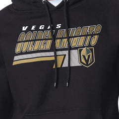 NHL Vegas Golden Knights Starter Logo Push Fleece Hoodie - Black