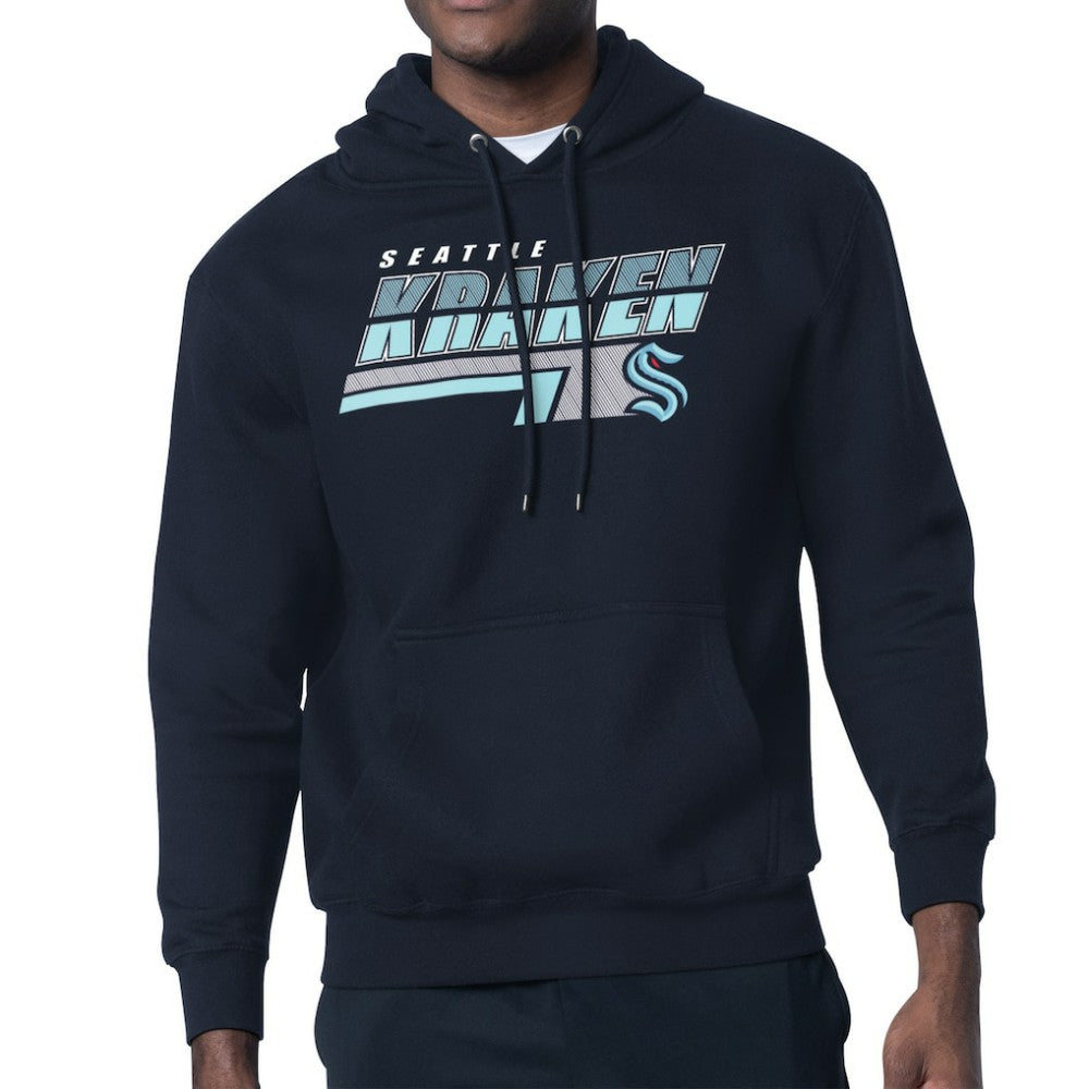 NHL Seattle Kraken Starter Logo Push Fleece Hoodie - Deep Sea Blue