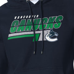 NHL Vancouver Canucks Starter Logo Push Fleece Hoodie - Blue