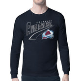NHL Colorado Avalanche Starter Modern Tailsweep Long Sleeve T-Shirt - Navy