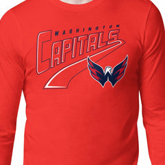 NHL Washington Capitals Starter Modern Tailsweep Long Sleeve T-Shirt - Red