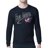 NHL Columbus Blue Jackets Starter Modern Tailsweep Long Sleeve T-Shirt - Navy