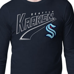 NHL Seattle Kraken Starter Modern Tailsweep Long Sleeve T-Shirt - Deep Sea Blue