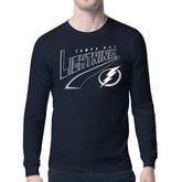 NHL Tampa Bay Lightning Starter Modern Tailsweep Long Sleeve T-Shirt - Blue