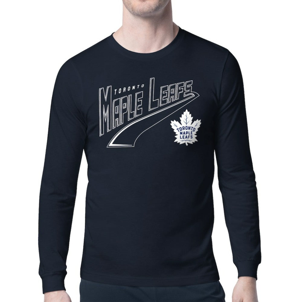 NHL Toronto Maple Leafs Starter Modern Tailsweep Long Sleeve T-Shirt - Blue
