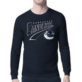 NHL Vancouver Canucks Starter Modern Tailsweep Long Sleeve T-Shirt - Blue