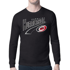 NHL Carolina Hurricanes Starter Modern Tailsweep Long Sleeve T-Shirt - Black